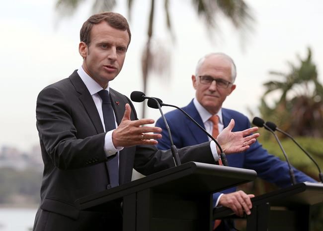 The Latest: Macron calls Turnbull's wife 'delicious' | iNFOnews.ca