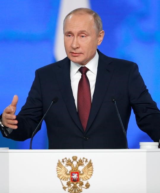 The Latest: Russia releases video of new underwater drone | iNFOnews.ca