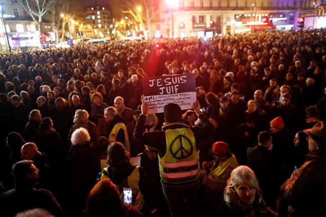 Thousands rally in France to oppose recent anti-Semitic acts | iNFOnews.ca