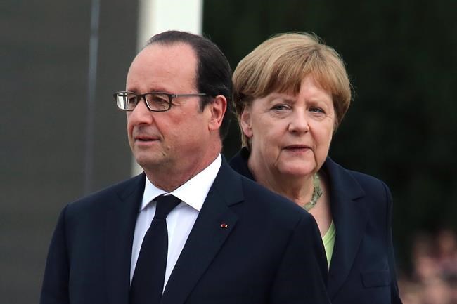 The Latest: Hollande in World War I speech: Protect Europe | iNFOnews.ca CP337365277