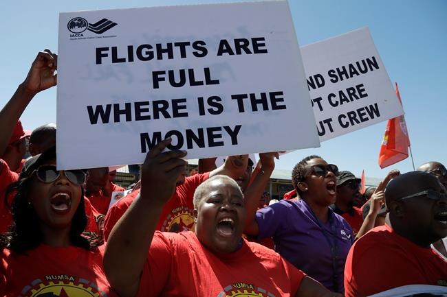 South Africa’s airline says deal reached to end strike | iNFOnews.ca