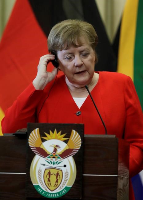 Germany's Merkel in South Africa encourages a move from coal | iNFOnews.ca