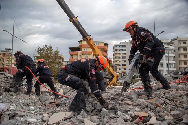 Search in Albania quake reduced, death toll at 49 | iNFOnews.ca CP2018783336