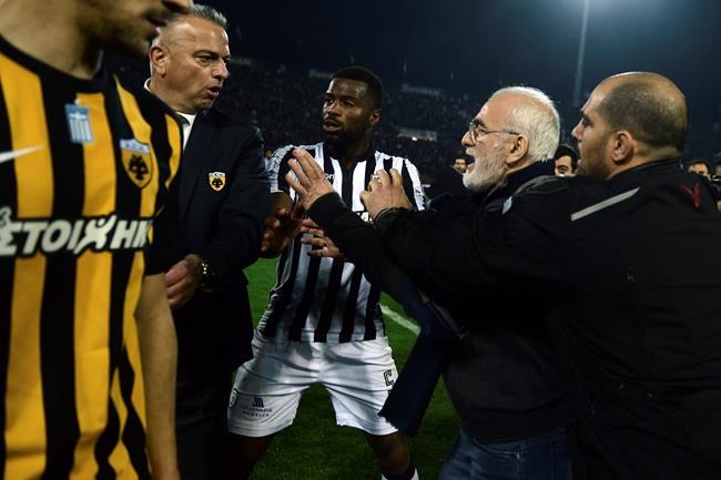 Greek game abandoned after 'armed' owner protests decision | iNFOnews.ca
