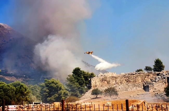 Smoke from wildfire blackens prehistoric Greek city walls | iNFOnews.ca