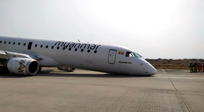 Myanmar passenger jet lands safely after landing gear fails | iNFOnews.ca