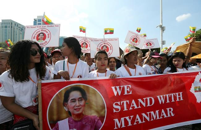 Hundreds rally in Myanmar to show support for Suu Kyi | iNFOnews.ca Hundreds rally in Myanmar to show support for Suu Kyi | iNFOnews.ca
