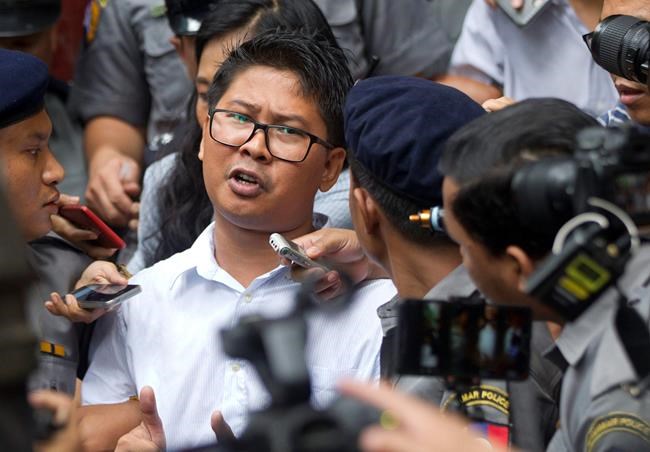 Myanmar court sentences Reuters reporters to 7 years in jail | iNFOnews.ca CP887810402