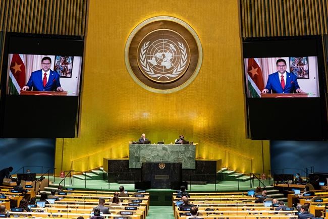 In leaders' UN videos, the backgrounds tell stories, too | iNFOnews.ca In leaders' UN videos, the backgrounds tell stories, too | iNFOnews.ca