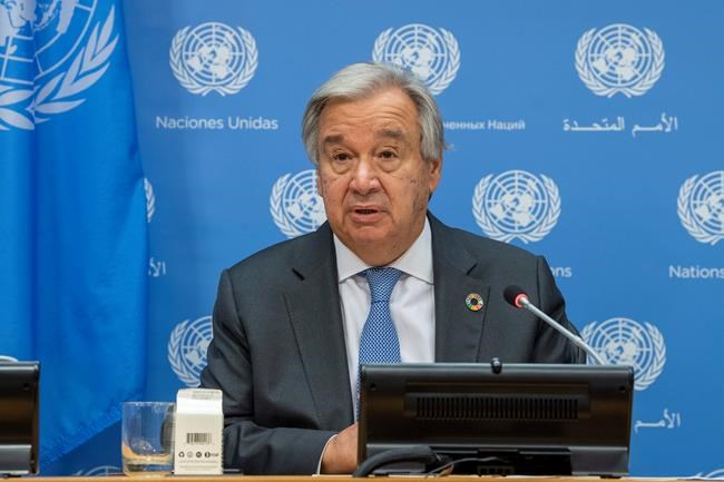 UN chief: Pandemic shows need for universal health coverage | iNFOnews.ca CP50561226