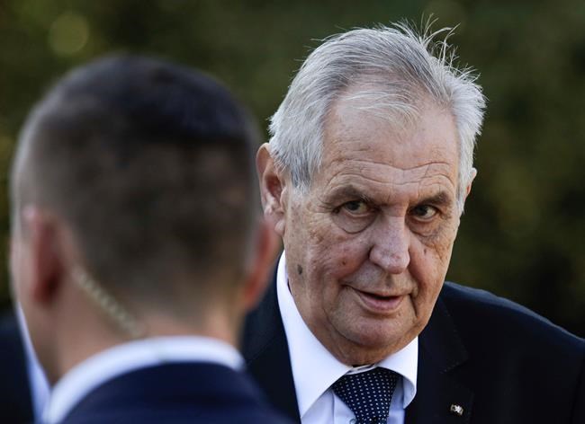Czech senators say president violated country's constitution | iNFOnews.ca CP2066825529