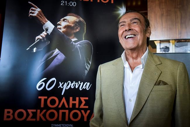 Greek popular folk singer Tolis Voskopoulos dies at age 80 | iNFOnews.ca