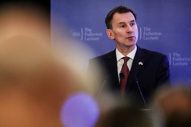 UK's Hunt says confident May will seal deal for Brexit | iNFOnews.ca