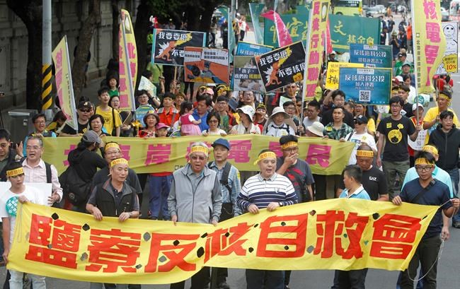 Taiwan's president reaffirms anti-nuclear stance at march | iNFOnews.ca