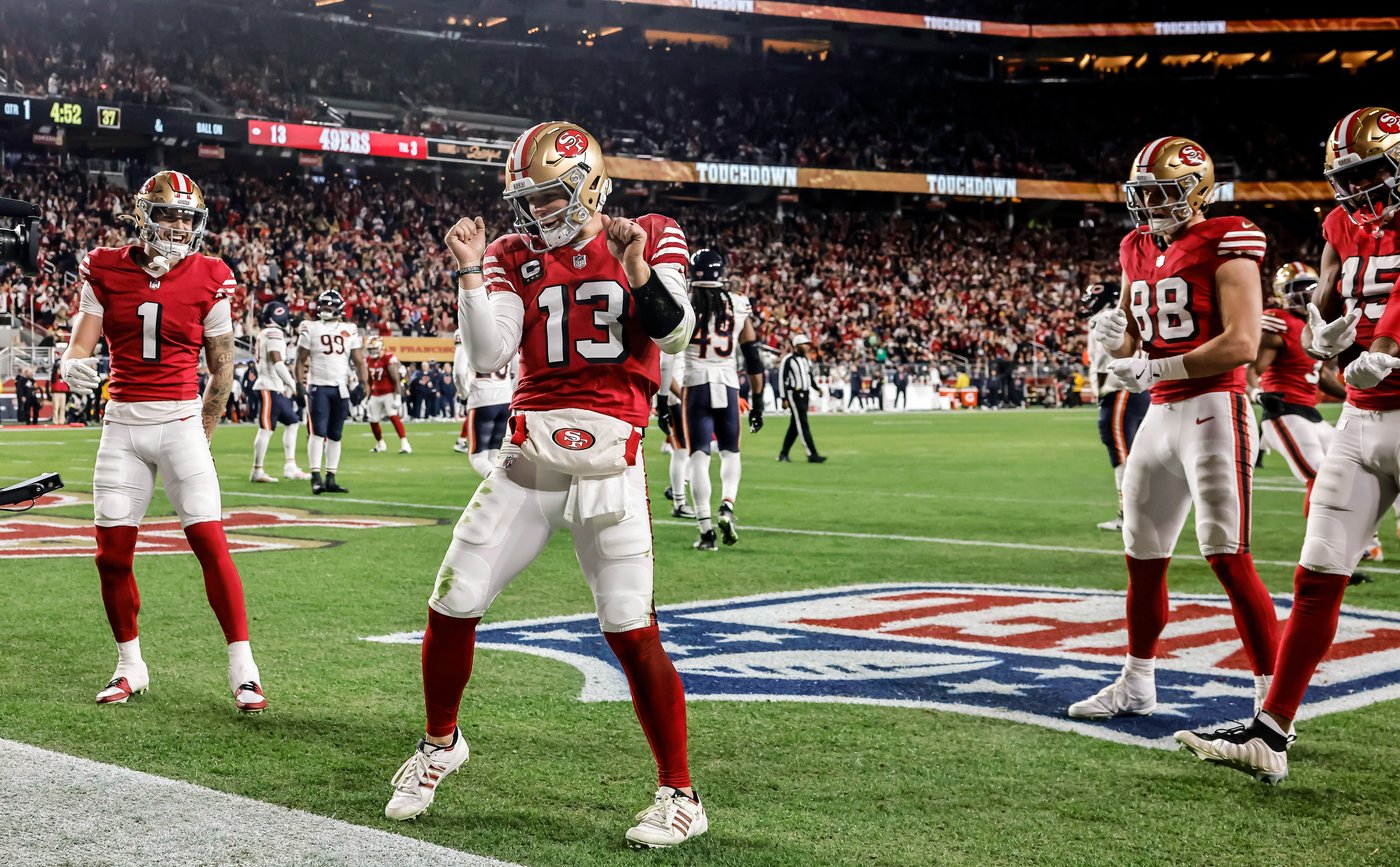 Brock Purdy and the 49ers hang on to beat the Bears 42-38 and have a shot at top NFC seed | iNFOnews.ca Brock Purdy and the 49ers hang on to beat the Bears 42-38 and have a shot at top NFC seed | iNFOnews.ca