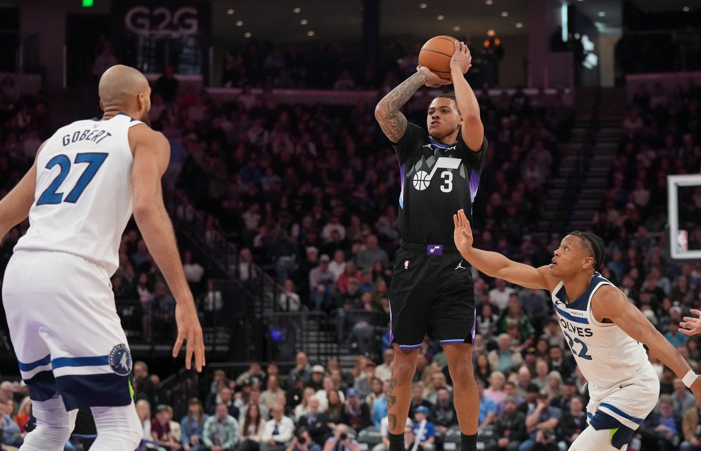 George scores 43 as Jazz rallies to beat Timberwolves 127-122, giving Hardy his 100th coaching win | iNFOnews.ca George scores 43 as Jazz rallies to beat Timberwolves 127-122, giving Hardy his 100th coaching win | iNFOnews.ca