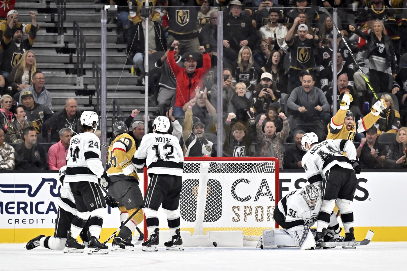 Hertl scores twice, Golden Knights snap three-game skid with 6-1 win over Kings | iNFOnews.ca
