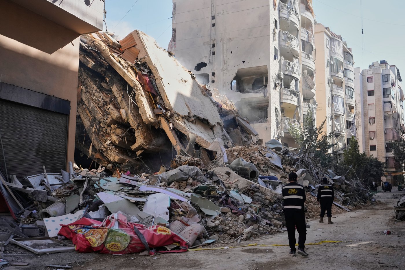 Photos show people fleeing and buildings wrecked after Israeli strikes in Lebanon | iNFOnews.ca