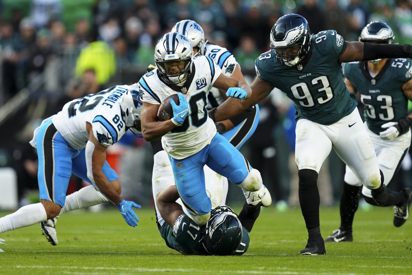 Panthers lose rookie RB Jonathon Brooks for the season to a torn ACL; same knee he injured at Texas | iNFOnews.ca Panthers lose rookie RB Jonathon Brooks for the season to a torn ACL; same knee he injured at Texas | iNFOnews.ca