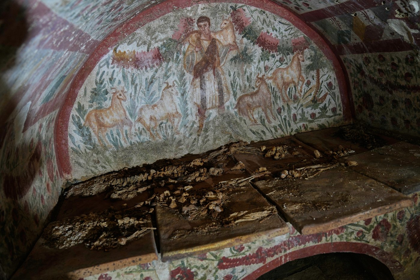 Rare fresco of Jesus as the 'Good Shepherd' uncovered in Turkish town visited by the pope | iNFOnews.ca