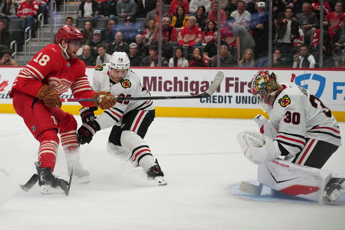 Arvidsson nets sixth career hat trick as Red Wings down Blackhawks, 4-1 | iNFOnews.ca Arvidsson nets sixth career hat trick as Red Wings down Blackhawks, 4-1 | iNFOnews.ca