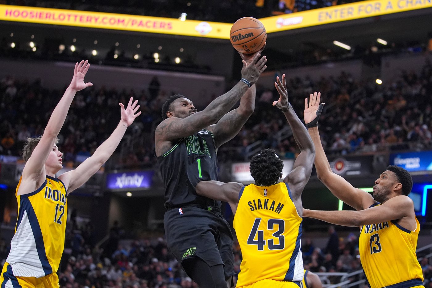 Huff's career-high 29 points power Pacers to a 127-119 win over the Pelicans | iNFOnews.ca Huff's career-high 29 points power Pacers to a 127-119 win over the Pelicans | iNFOnews.ca