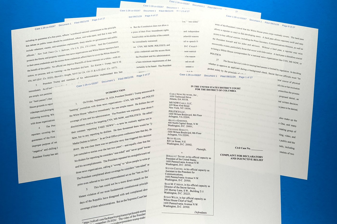 News outlets sue Trump over lost White House access, citing 'blatant violation' of First Amendment | iNFOnews.ca