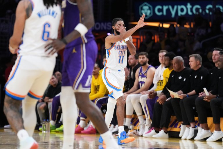 Jalen Williams returns from injury, leads Thunder past Lakers 119-110 with SGA, Luka sidelined | iNFOnews.ca