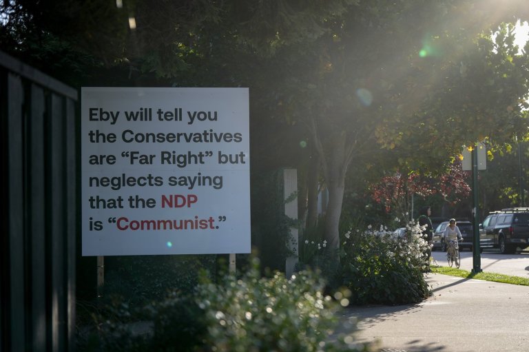 Sign outside Vancouver mansion during B.C. election period said NDP is 'Communist' | iNFOnews.ca