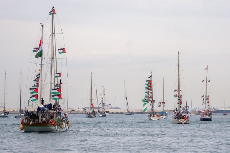 Flotilla carrying activists and aid for Palestinians in Gaza sets sail from Spain | iNFOnews.ca