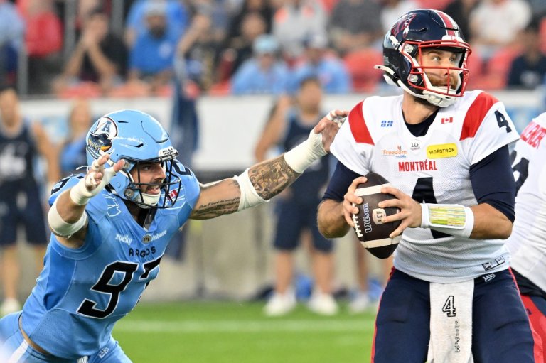 Sneads fourth-quarter touchdown rallies Alouettes past Argonauts 21-19 | iNFOnews.ca