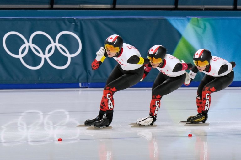 NewsAlert: Canadian speedskaters Maltais, Blondin, Weidemann win gold in team pursuit | iNFOnews.ca