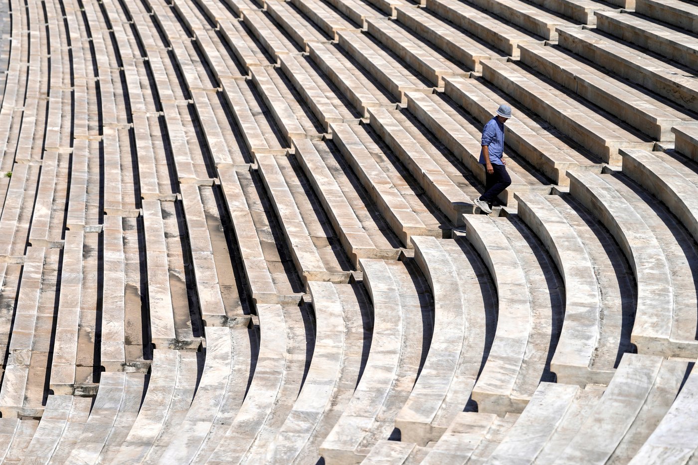 Athens is cleaning its all-marble Olympic stadium for the first time in more than a century | iNFOnews.ca Athens is cleaning its all-marble Olympic stadium for the first time in more than a century | iNFOnews.ca