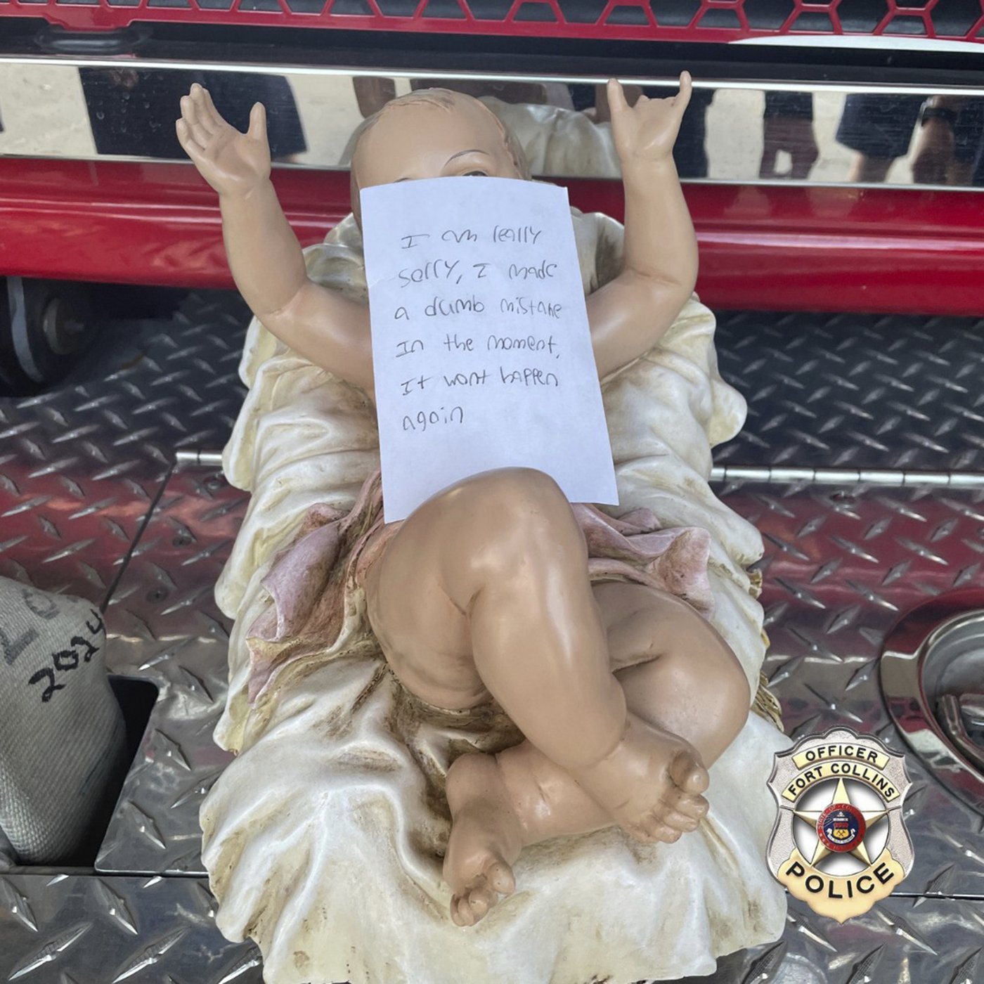 Baby Jesus figurine stolen from Colorado nativity scene returned anonymously with apology | iNFOnews.ca