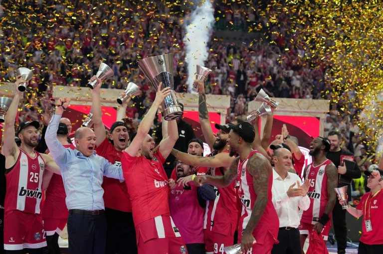 Olympiakos beats Real Madrid 92-85 to win EuroLeague title | iNFOnews.ca