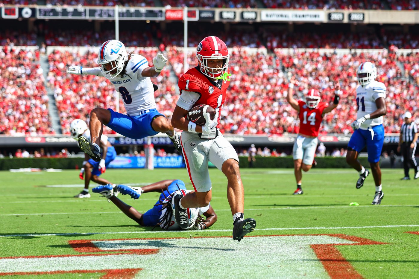 Stockton has 3 TD passes and Frazier runs for 3 scores as No. 3 Georgia beats Tennessee State 63-3 | iNFOnews.ca