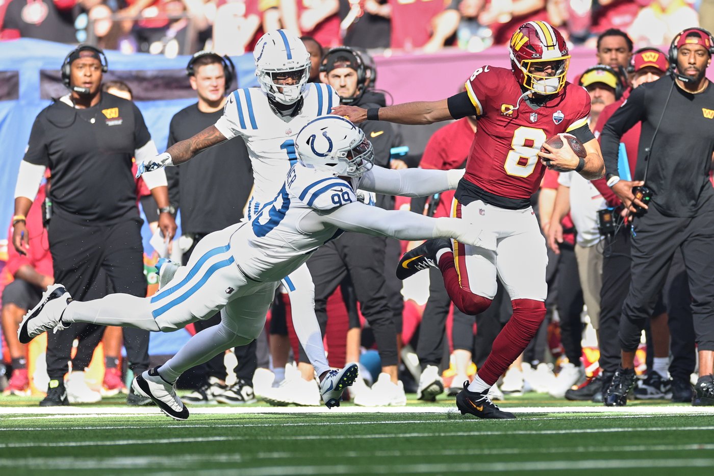 Commanders hope Daniels can return this week against the Giants after Mariota sprained his MCL | iNFOnews.ca