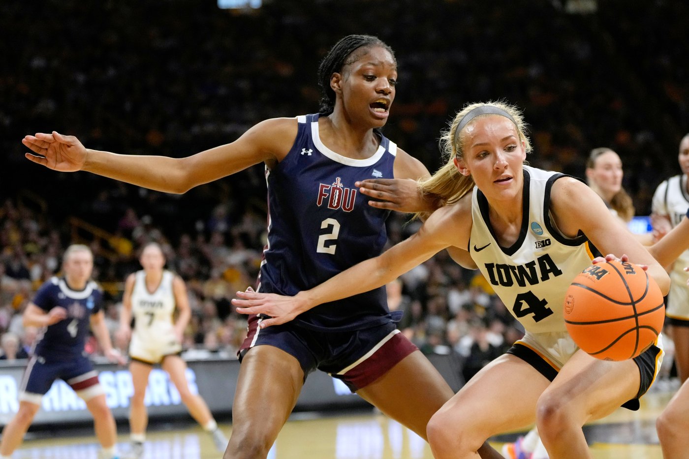 Second-seeded Iowa survives upset bid from No. 15 Fairleigh Dickinson, wins 58-48 in NCAA Tournament | iNFOnews.ca Second-seeded Iowa survives upset bid from No. 15 Fairleigh Dickinson, wins 58-48 in NCAA Tournament | iNFOnews.ca