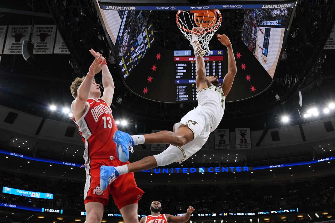 Aday Mara helps No. 3 Michigan edge Ohio State 71-67 in the Big Ten Tournament | iNFOnews.ca