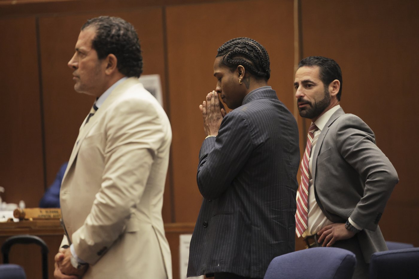 A$AP Rocky dives into Rihanna's arms as not guilty verdict is read at felony assault trial | iNFOnews.ca