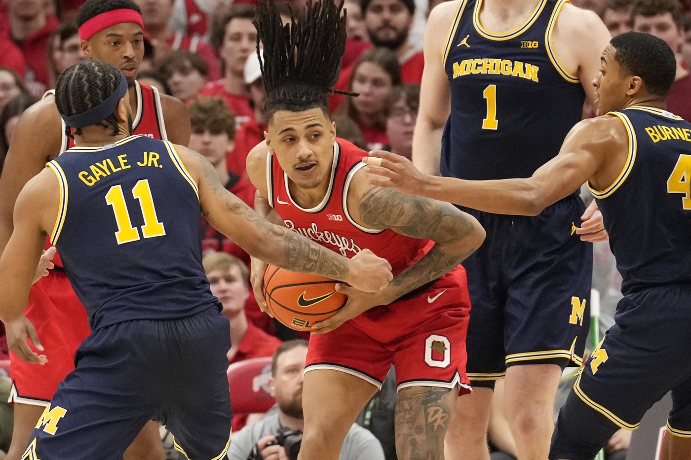 Goldin and Wolf lead No. 20 Michigan over Ohio State, 86-83 | iNFOnews.ca Goldin and Wolf lead No. 20 Michigan over Ohio State, 86-83 | iNFOnews.ca