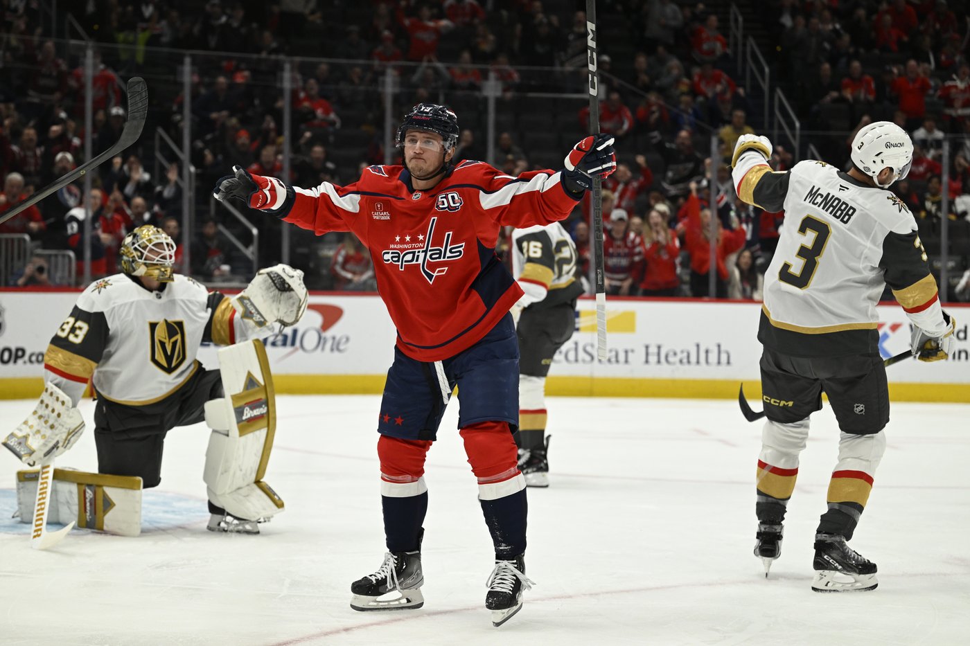 Capitals end the Golden Knights' season-opening winning streak at 3 with a 4-2 victory | iNFOnews.ca