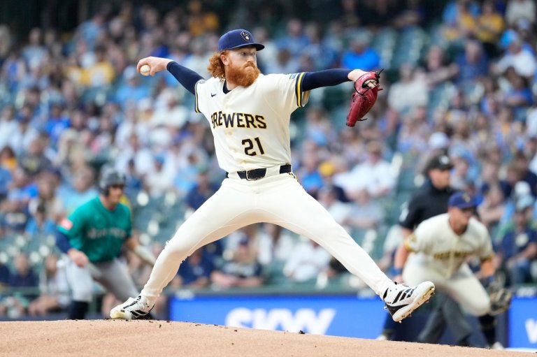 Brewers starter Dustin May lasts 1 pitch after being hit by line drive against Mets | iNFOnews.ca