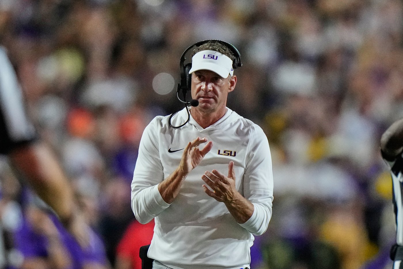 Lane Kiffin's debut at LSU delayed by lightning as Tigers move ahead without NFL signees | iNFOnews.ca