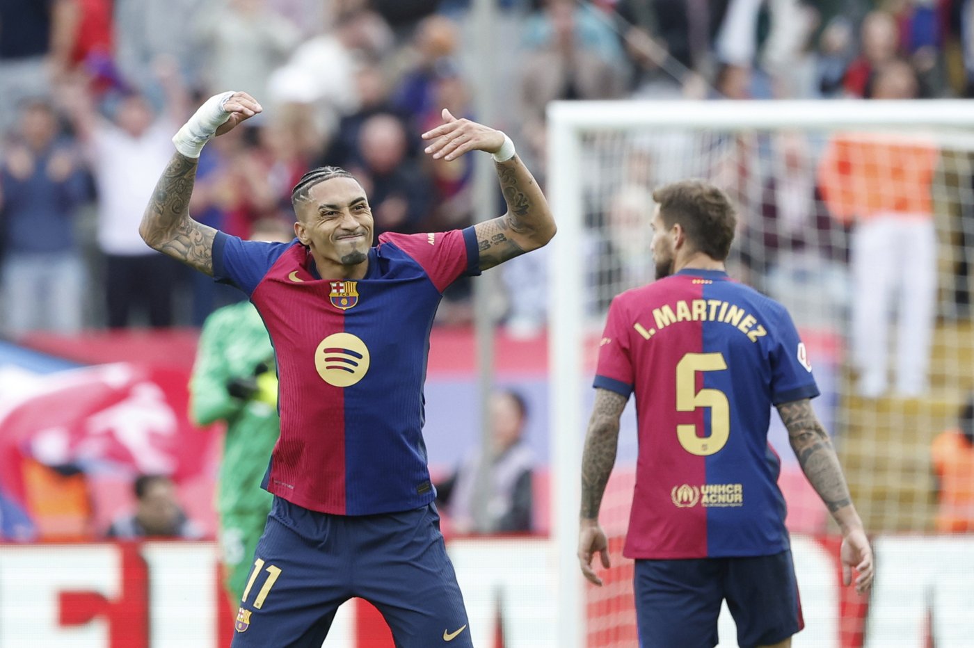 Raphinha leads Barcelona's thrilling 4-3 comeback over Celta in La Liga | iNFOnews.ca