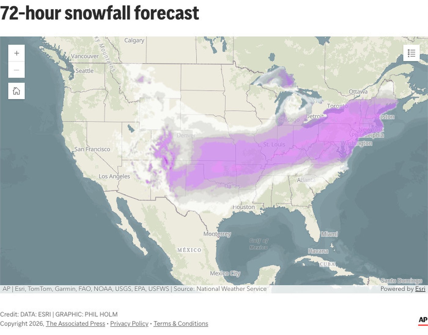 More than half the US threatened with ice, snow and cold in massive winter storm | iNFOnews.ca More than half the US threatened with ice, snow and cold in massive winter storm | iNFOnews.ca