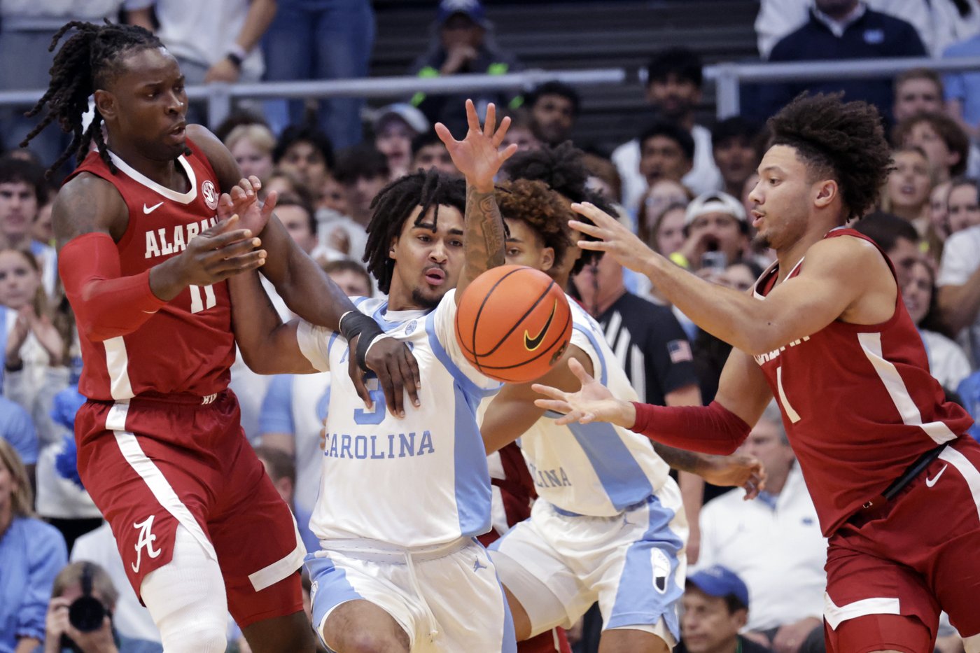 No. 10 Alabama beats No. 20 North Carolina 94-79 in the ACC-SEC Challenge | iNFOnews.ca