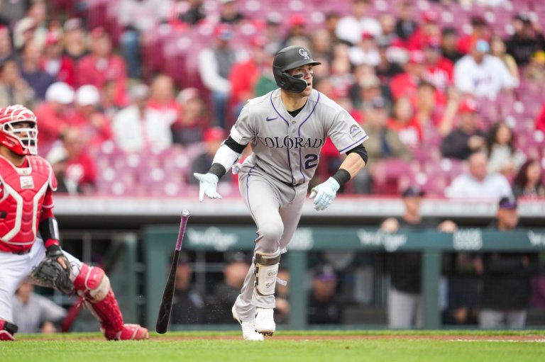 Goodman hits 2 HRs, Sugano pitches 5 1/3 scoreless innings, Rockies beat Reds 13-2 | iNFOnews.ca