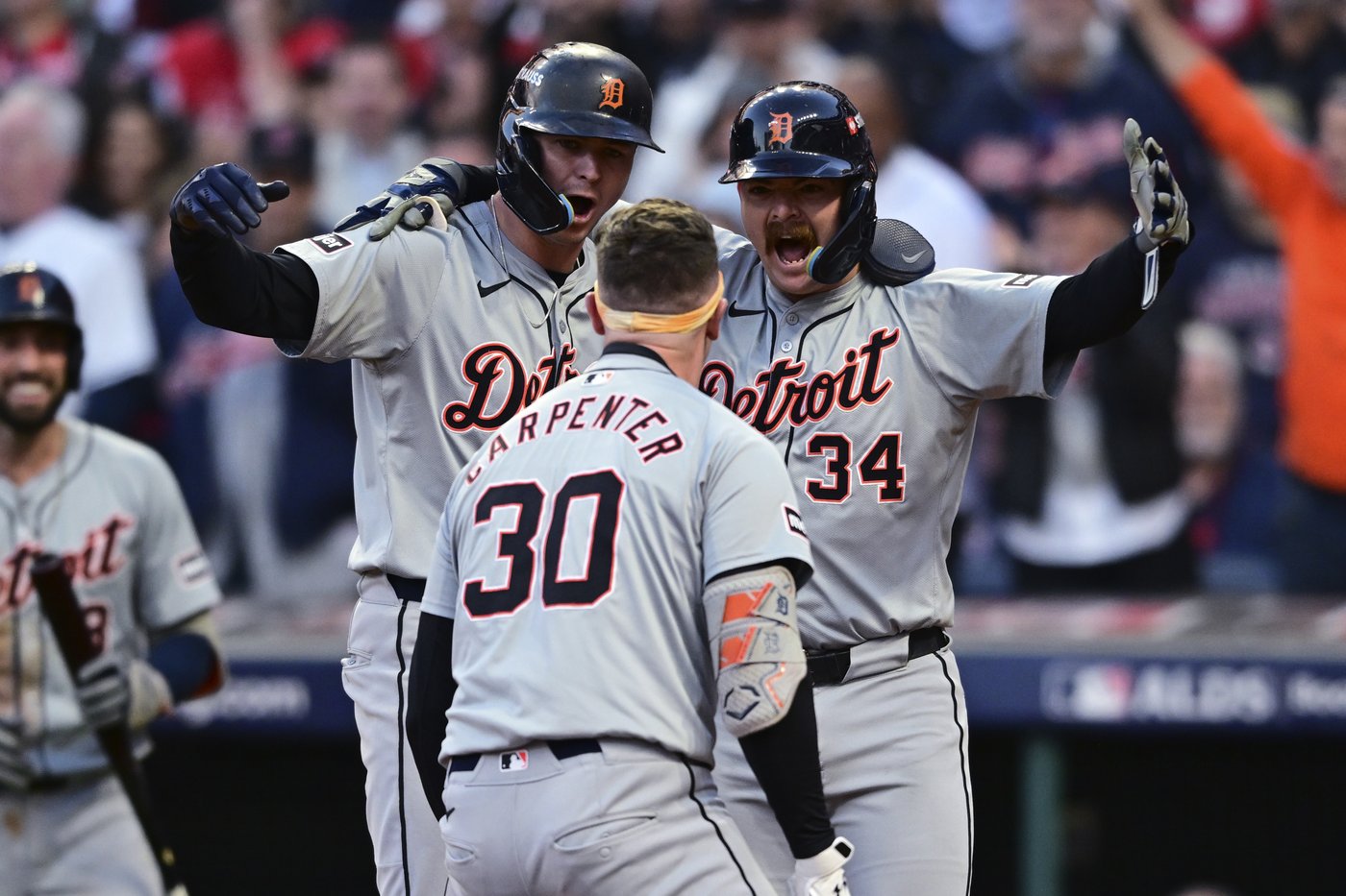 Carpenter becomes October star as 9th inning homer off Clase sends Tigers to 3-0 win over Guardians | iNFOnews.ca