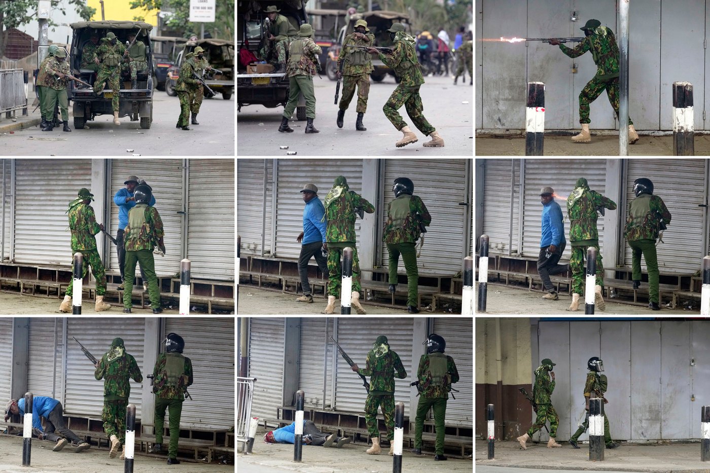 Photos capture shooting of a man by a Kenyan police officer during protests against police brutality | iNFOnews.ca